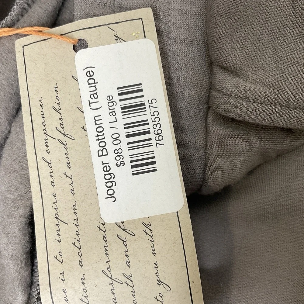 Be Love Womens Sweatpants Joggers Size Large Gray‎ Fleece Feeling Casual